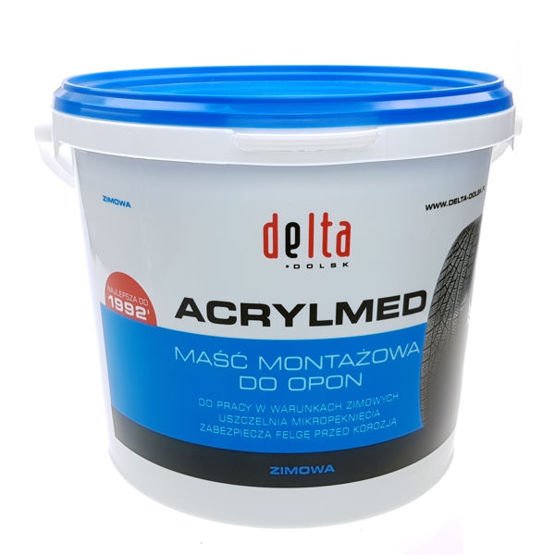 Pasta montażowa do opon Acrylmed 4kg (niebieska) - Delta