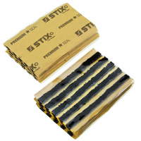 Sznury butylowe do naprawy opon, krótkie 6 mm (4" / 100 mm, czarne) 50 szt - Stix