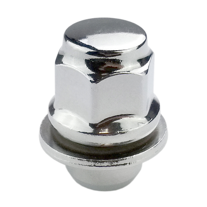 Nakrętki do oryginalnych felg aluminiowych Toyota, Mitsubishi, Lexus M12x1,5 z płaską ruchomą podkładką, klucz 21 - Carbonado