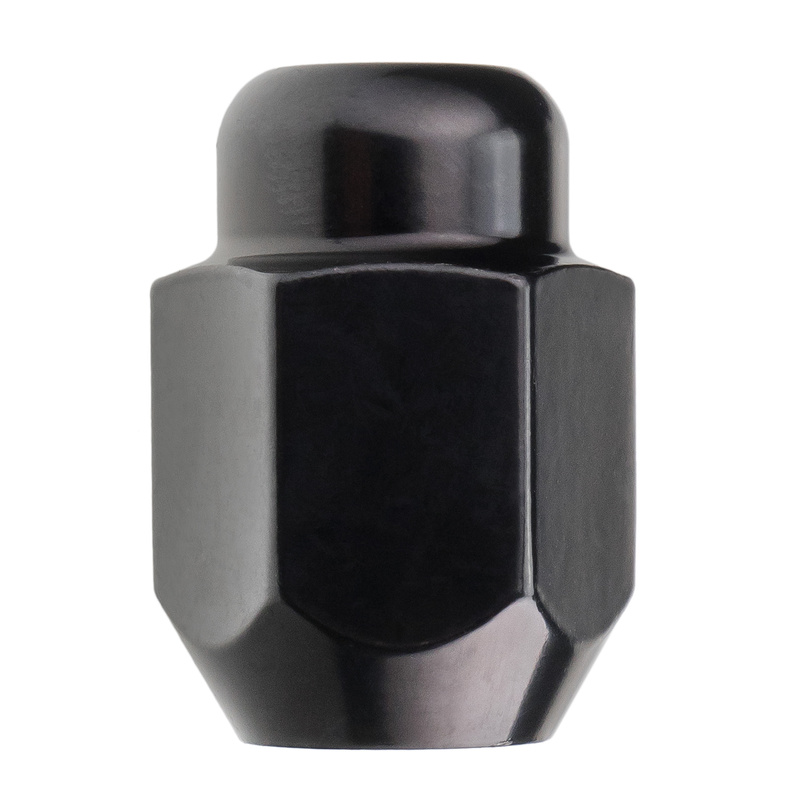Czarne nakrętki do felg aluminiowych, typ Kia – M12x1,5 / zamknięta bez kołnierza, K21 - Carbonado