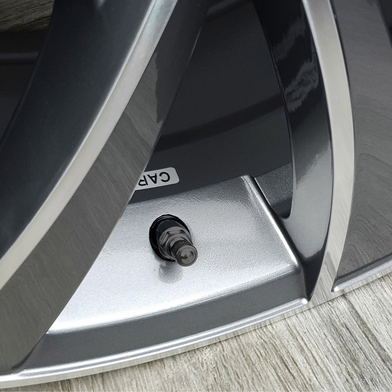 Zawór do felg antracyt X1 Series Grey Edition (skręcany, aluminiowy MS525) - 4 szt - Carbonado