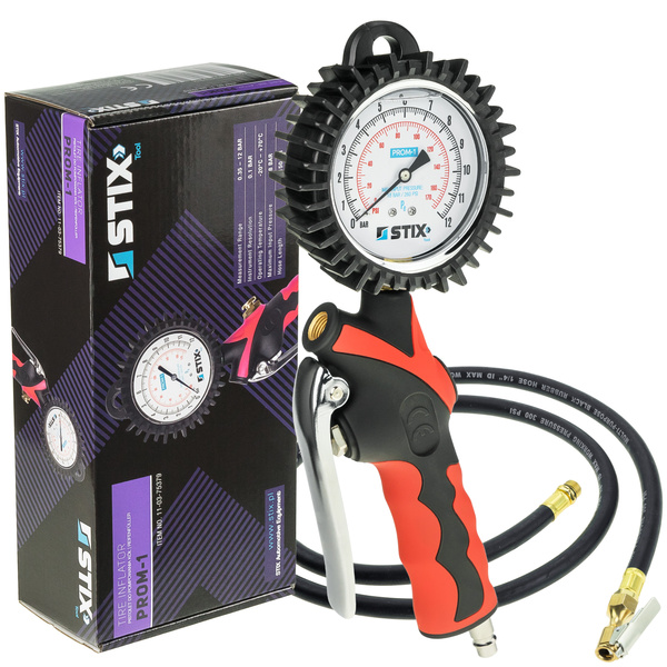 Pistolet do pompowania kół analogowy PROM-1 0-12 BAR