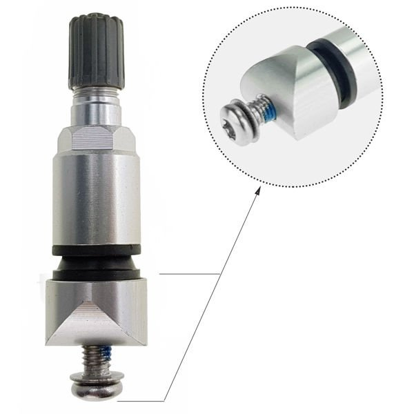 Zawór Wentyl TPMS - 06 CUB do czujnika UNI Sensor CUB srebrny