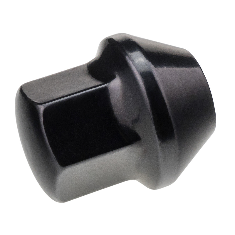Czarna nakrętka do oryginalnych felg Ford M12x1,5 / Jednoczęściowa - Carbonado