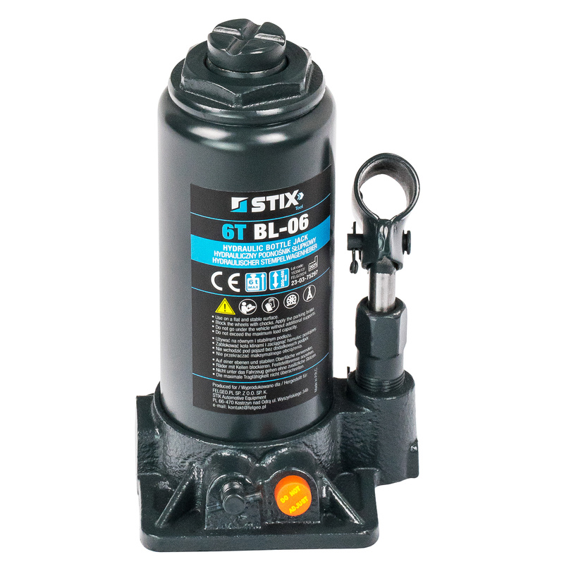 Hydrauliczny podnośnik słupkowy (butelkowy) 6T BL-06 - Stix