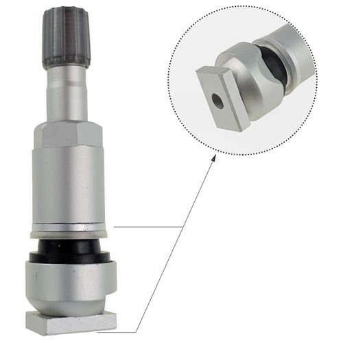 Zawór Wentyl TPMS - 10 STIX do czujnika Schrader srebrny