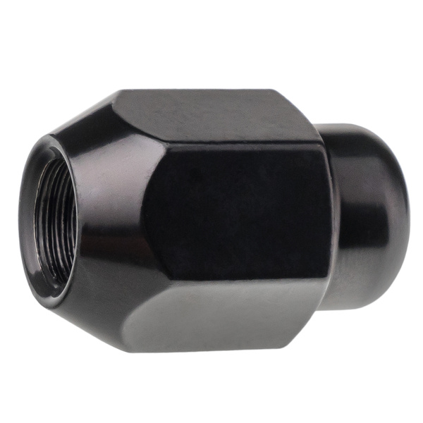 Czarne nakrętki do oryginalnych felg aluminiowych Kia Hyundai M12x1,5 zamknięte bez kołnierza, klucz 21 - Carbonado