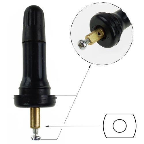 Zawór Wentyl TPMS - 04 STIX do czujnika Schrader gumowy