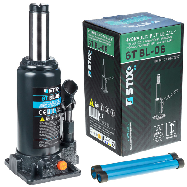 Hydrauliczny podnośnik słupkowy (butelkowy) 6T BL-06 - Stix