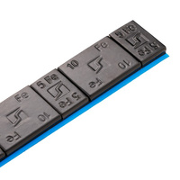Ciężarki klejone do felg aluminiowych czarne Edgy Slim Black - 60g (5g+10g / szeroka taśma) - 200 szt. - Stix