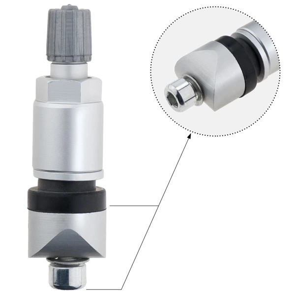 Zawór Wentyl TPMS - 16 STIX do czujnika UNI Sensor CUB srebrny