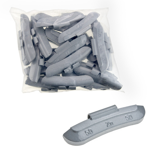 Ciężarki nabijane STD Cynkowe do felg stalowych ZN/S 50g / 25 szt. - Stix