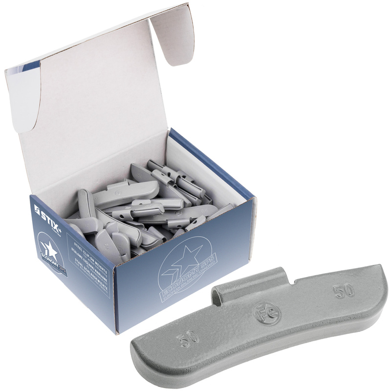 Ciężarki nabijane STD Stalowe do felg stalowych FE/S 50g / 50 szt. - Stix