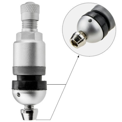 Zawór Wentyl TPMS - 01 STIX do czujnika HUF Beru srebrny