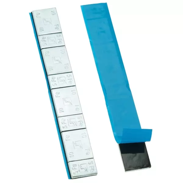 Ciężarki klejone do felg aluminiowych Edgy Slim - 60g (5g+10g / ocynkowane / szeroka taśma) - 800 szt. - Stix