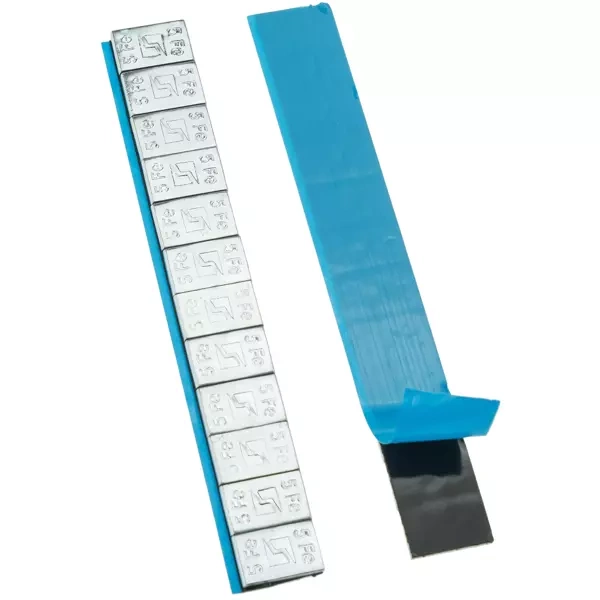 Ciężarki klejone do felg aluminiowych Edgy Slim - 60g (12x5g / ocynkowane / szeroka taśma) - 800 szt. - Stix