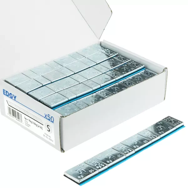 Ciężarki klejone do felg aluminiowych Edgy Slim - 60g (5g+10g / ocynkowane / szeroka taśma) - 400 szt. - Stix