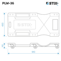 Leżanka warsztatowa 36" PLW-36 - Stix