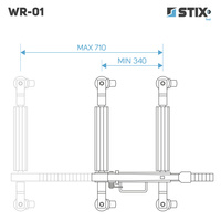 Wózek manewrowy pod koła mechaniczny WR-01 - 1 szt. - Stix