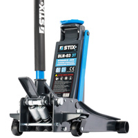 Lewarek / żaba podnośnik hydrauliczny niski profil z pedałem wysokość 75-505 mm DLN-03 3T - Stix
