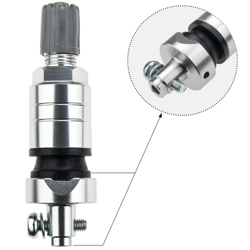 Zawór Wentyl TPMS - 17 CUB do czujnika UNI Sensor srebrny