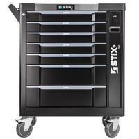 Szafka warsztatowa / wózek narzędziowy 7 szuflad, wysuwany schowek boczny - UltimatePro B7 - Stix
