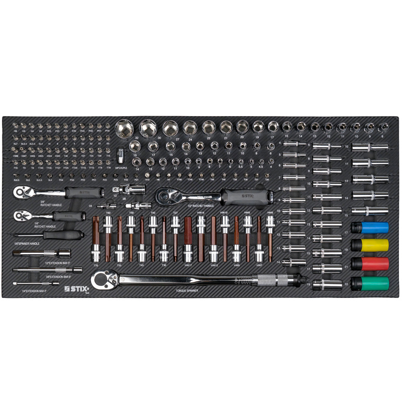 Szafka warsztatowa / wózek narzędziowy 12 szuflad + zestaw narzędzi 451 elementów - UltimatePro D12/TS2 - Stix