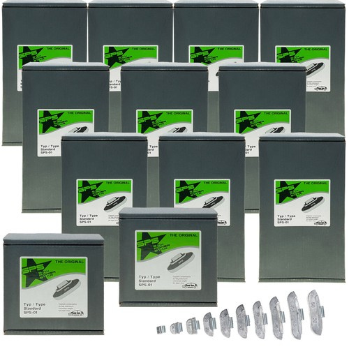 Zestaw ciężarków nabijanych do felg stalowych SPS STD PB/S (5-50 g, ołowiane) - 800 szt. - Stix