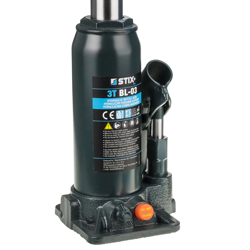 Hydrauliczny podnośnik słupkowy (butelkowy) 3T BL-03 - Stix