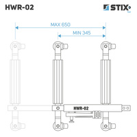 Wózek manewrowy pod koła hydrauliczny HWR-02 - 1 szt. - Stix