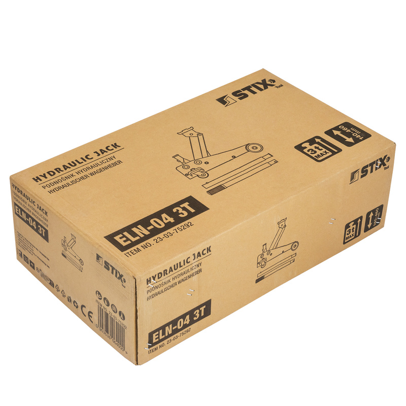 Lewarek / żaba podnośnik hydrauliczny wysokość 140-460 mm ELN-04 3T - Stix