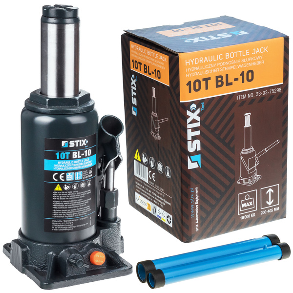 Hydrauliczny podnośnik słupkowy (butelkowy) 10T BL-10 - Stix