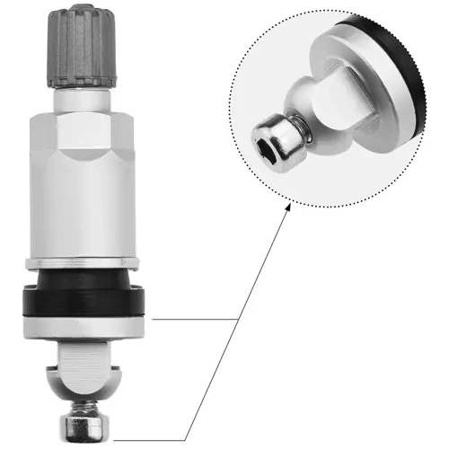 Zawór Wentyl TPMS - 21 STIX do czujnika SYSGRATION srebrny