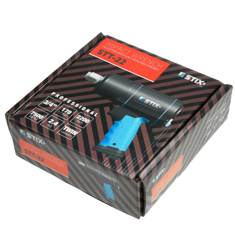 Kompozytowy Klucz Pneumatyczny Udarowy 2200Nm STIX STT-22 3/4"