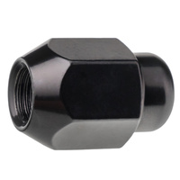 Czarne nakrętki do oryginalnych felg aluminiowych Kia Hyundai M12x1,5 zamknięte bez kołnierza, klucz 21 - Carbonado