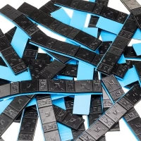 Ciężarki klejone do felg aluminiowych czarne Edgy Slim Black - 60g (5g+10g / szeroka taśma) - 800 szt. - Stix