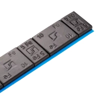 Ciężarki klejone do felg aluminiowych czarne Edgy Slim Black - 60g (5g+10g / szeroka taśma) - 800 szt. - Stix