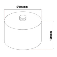 Nakładka podwyższająca G10 (10 cm) na podnośnik pneumatyczny bałwanek - Stix