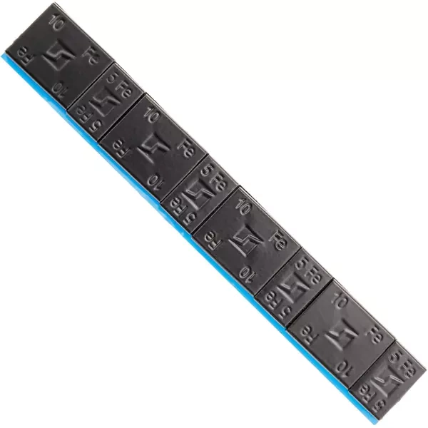 Ciężarki klejone do felg aluminiowych czarne Edgy Slim Black - 60g (5g+10g / szeroka taśma) - 800 szt. - Stix