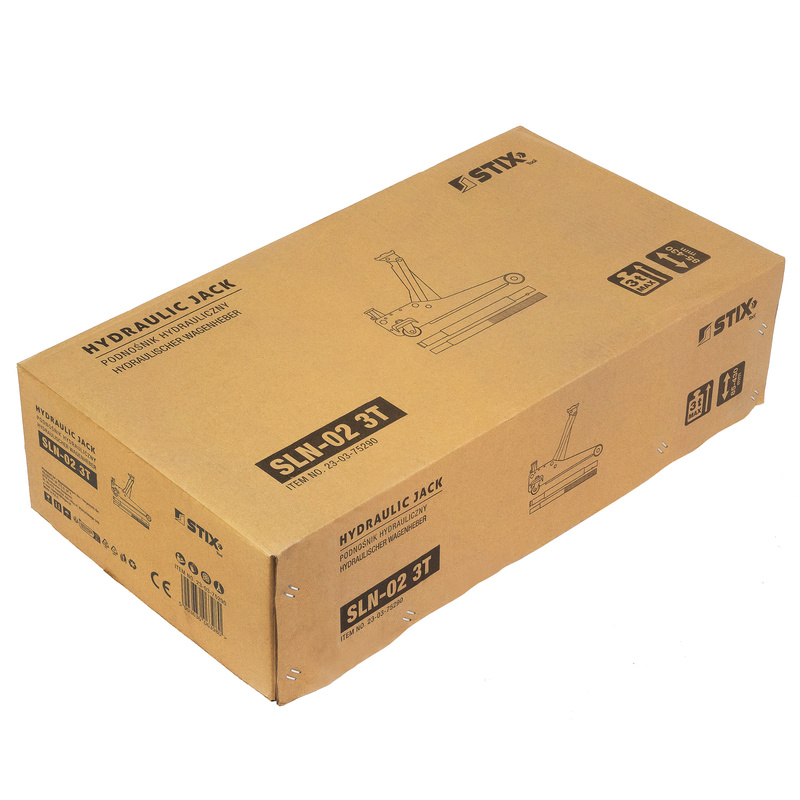 Lewarek / żaba podnośnik hydrauliczny niski profil wysokość 85-430 mm SLN-02 3T - Stix