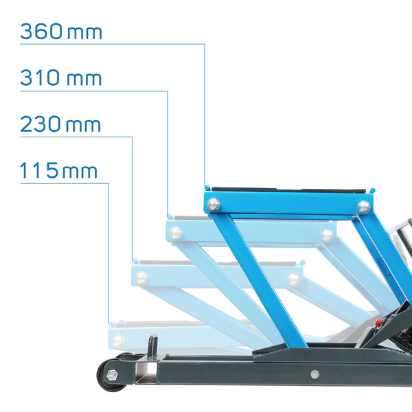 Podnośnik / stojak motocyklowy ATV 680 kg hydrauliczny SATV-1500 - Stix