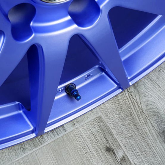 Zawór do felg niebieski X1 Series Blue Edition (skręcany, aluminiowy MS525) - 4 szt - Carbonado